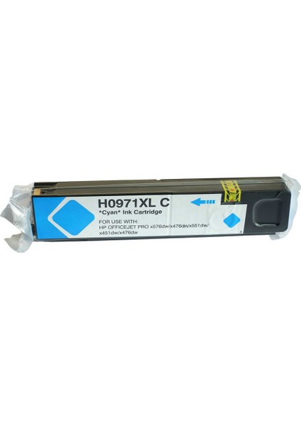 Hp 971XL-CN626AE Mavi Muadil Kartuş Yüksek Kapasiteli