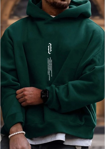 Büyük Beden Özel Tasarım Kapüşonlu Every Story Baskılı Yeni Trend Battal Erkek Sweatshırt