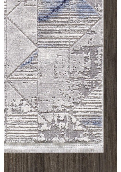 Samoa 02382A Krem Mavi Çizgi Desenli Halı fiyatları