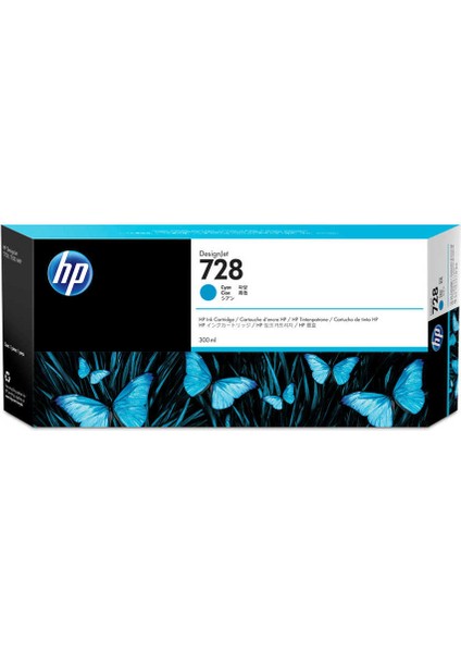 Hp 728-F9K17A Mavi Orijinal Kartuş Extra Yüksek Kapasiteli