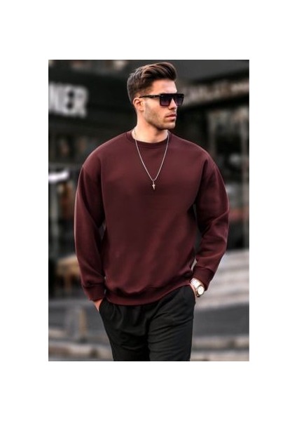 Erkek Uzun Kollu Bisiklet Yaka Sweatshirt