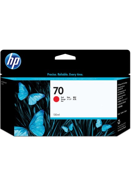 Hp 70-C9456A Kırmızı-Red Orijinal Kartuş