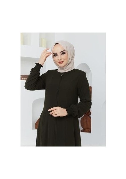 Yazlık Mevlana Model Belden Oturtmalı Kolu Lastikli Kloş Fereca Pardesü fiyatları