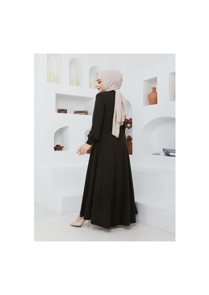 Yazlık Mevlana Model Belden Oturtmalı Kolu Lastikli Kloş Fereca Pardesü fırsatları