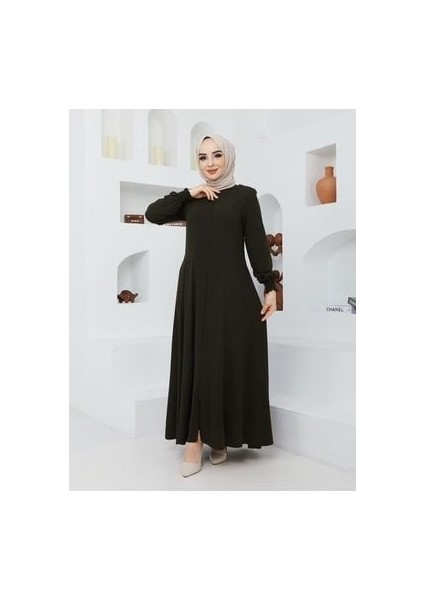 Yazlık Mevlana Model Belden Oturtmalı Kolu Lastikli Kloş Fereca Pardesü indirimleri