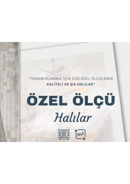 Samoa 06433C Krem Bej Çizgi Desenli Halı
