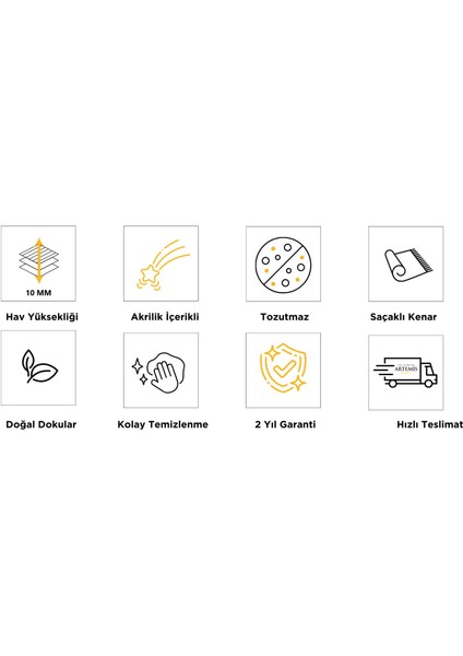 Samoa 06433C Krem Bej Çizgi Desenli Halı modelleri