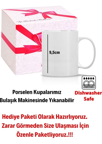 Çilek Baskılı Kupa Bardak Porselen Çay Kahve Fincanı-6
