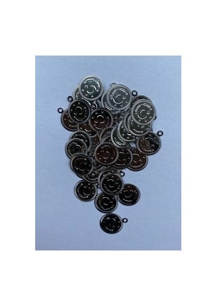 Ay Yıldız Ince Plastik El Işleme Pul 16MM. 15GR. 140-145 Adet. Gümüş.