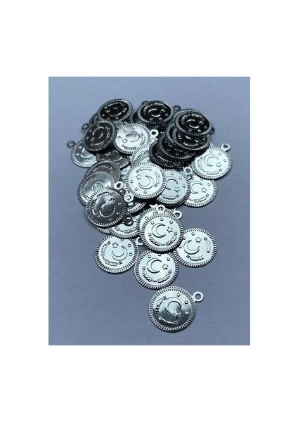 Ay Yıldız Ince Plastik El Işleme Pul 16MM. 15GR. 140-145 Adet. Gümüş. fiyatları