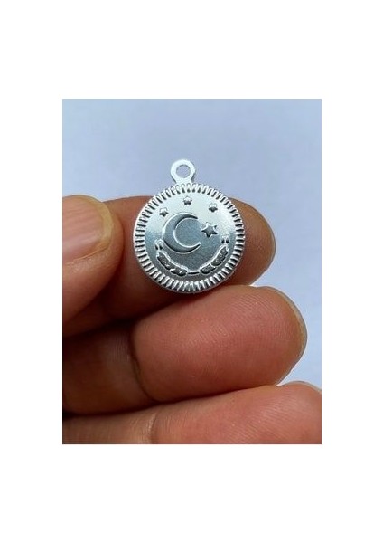 Ay Yıldız Ince Plastik El Işleme Pul 16MM. 15GR. 140-145 Adet. Gümüş. modelleri