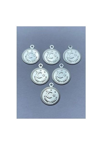 Ay Yıldız Ince Plastik El Işleme Pul 16MM. 15GR. 140-145 Adet. Gümüş. indirimleri