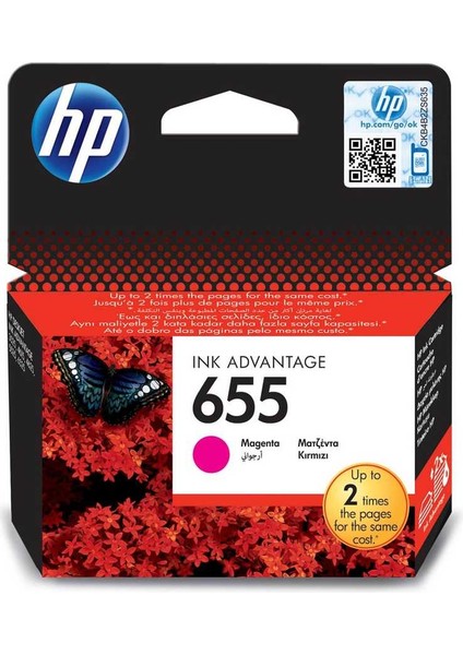 Hp 655-CZ111AE Kırmızı Orijinal Kartuş