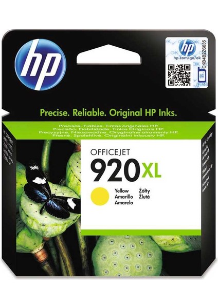 Hp 920XL-CD974A Sarı Orijinal Kartuş