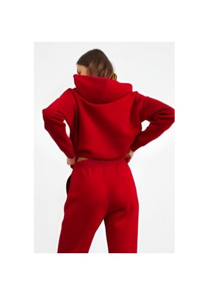 Kadın 3 Iplik Kanguru Cepli Kapşonlu Sweatshirt fiyatları