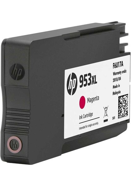 Hp 953XL-F6U17AE Kırmızı Orijinal Kartuş Yüksek Kapasiteli