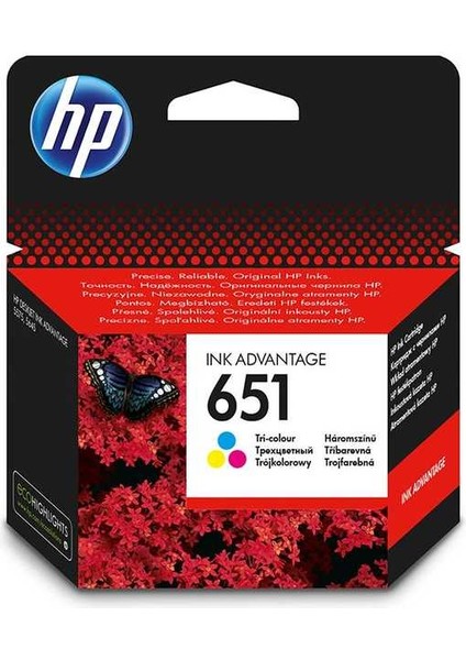 Hp 651-C2P11AE Renkli Orijinal Kartuş