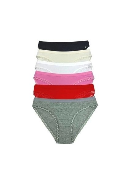 Kadın Dantelli Toparlayıcı Külot 6'lı Set