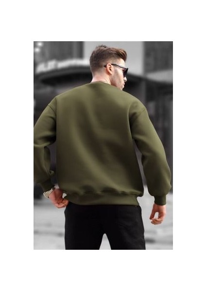 Erkek Uzun Kollu Bisiklet Yaka Sweatshirt