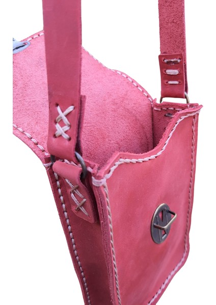 Dionysos Ss9 Model El Yapımı Vintage El Dikişi Crazy Deri Unisex Küçük Boy Çanta Telefon Çantası modelleri