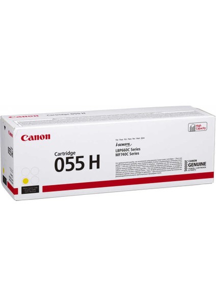 Canon CRG-055H/3017C002 Sarı Orijinal Toner Yüksek Kapasiteli