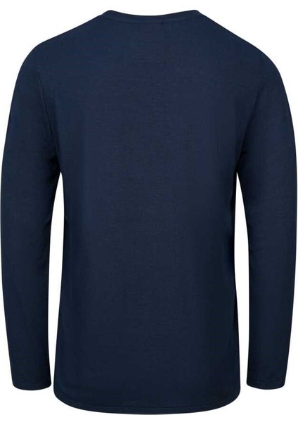 Vernon Erkek Uzun Kol Viloft T-Shirt Lacivert 2ASVERMFBSS24-0335 fiyatları