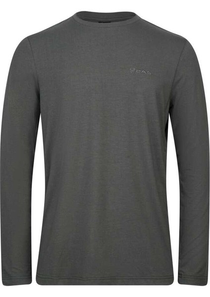 Vernon Erkek Uzun Kol Viloft T-Shirt Antrasit 2ASVERMFBSS24-20.008