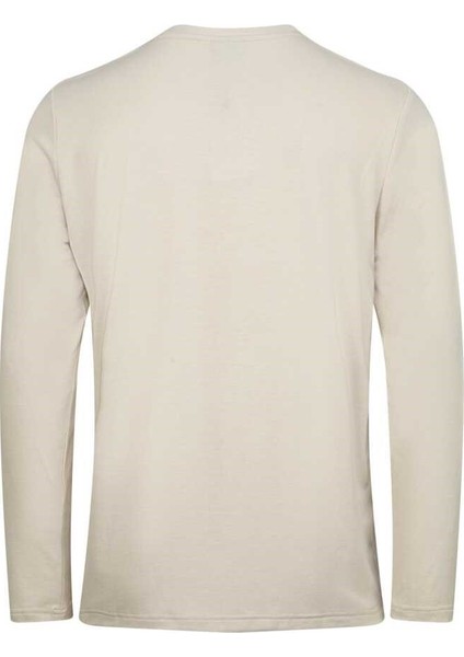 Vernon Erkek Uzun Kol Viloft T-Shirt Bej 2ASVERMFBSS24-21.188
