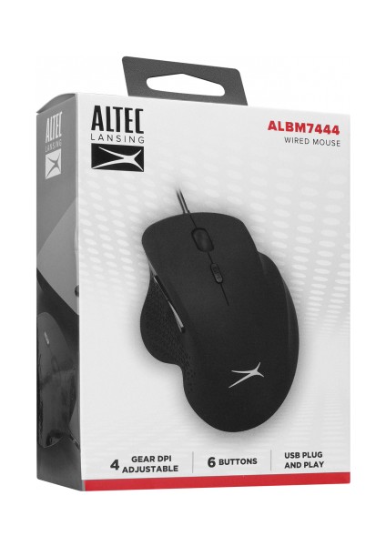 Lansing ALBM7444, Siyah, Usb, 3200DPI, Kablolu Optik Mouse