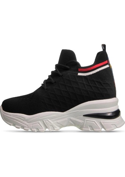 241-1663 Poli Hafif Taban Kadın Sneaker Siyah