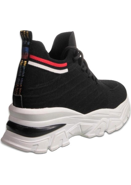 241-1663 Poli Hafif Taban Kadın Sneaker Siyah