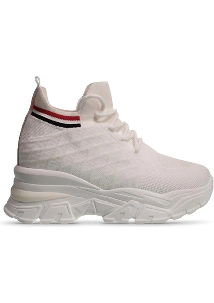 241-1663 Poli Hafif Taban Kadın Sneaker Beyaz
