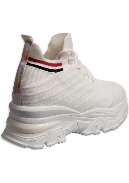 241-1663 Poli Hafif Taban Kadın Sneaker Beyaz