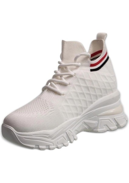 241-1663 Poli Hafif Taban Kadın Sneaker Beyaz