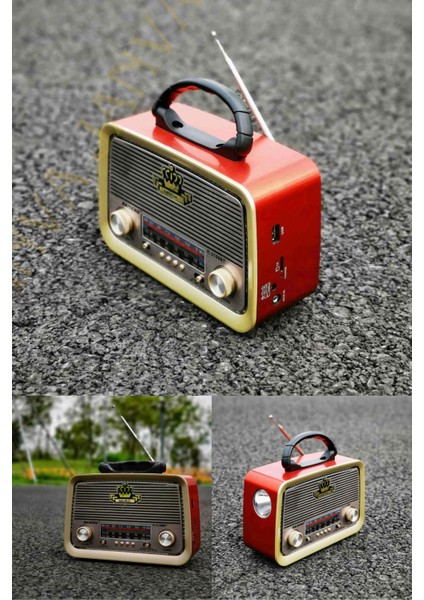 RT-301 Nostalji Bluetooth Şarjlı Radyo USB Sd Mp3 Player fiyatları