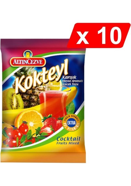 Altın Cezve Kokteyl Aromalı Toz Içecek 250 gr x 10 Adet
