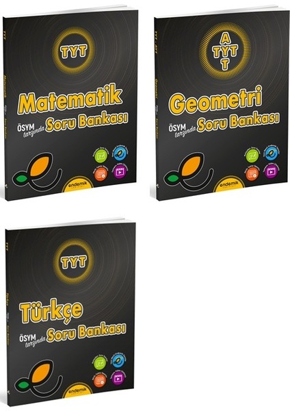 2025 TYT Matematik - Geometri - Türkçe Soru Kitabı 3'lü Set