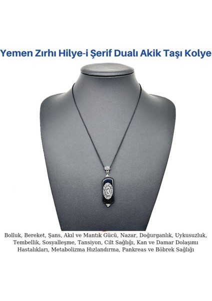 Yemen Zırhı Akik Kolye