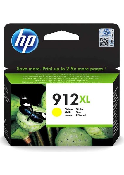 Hp 912XL-3YL83AE Sarı Orijinal Kartuş Yüksek Kapasiteli