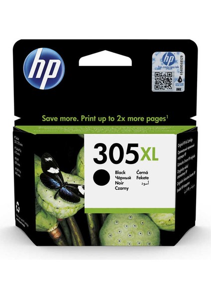 Hp 305XL-3YM62AE Siyah Orijinal Kartuş Yüksek Kapasiteli