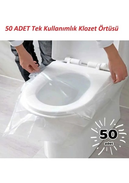 Taşınabilir 50 Adet Kullan At Hijyenik Klozet Kapağı Poşeti