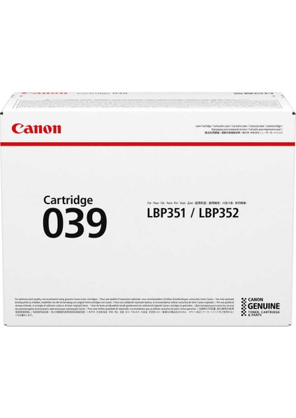 Canon CRG-039/0287C001 Orijinal Toner