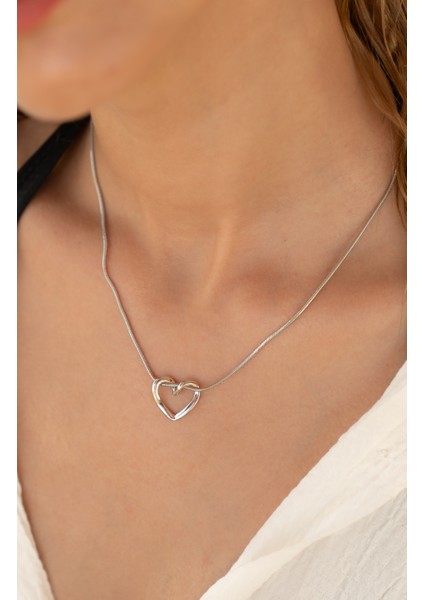 Çelik Silver Kalp Kolye fiyatları