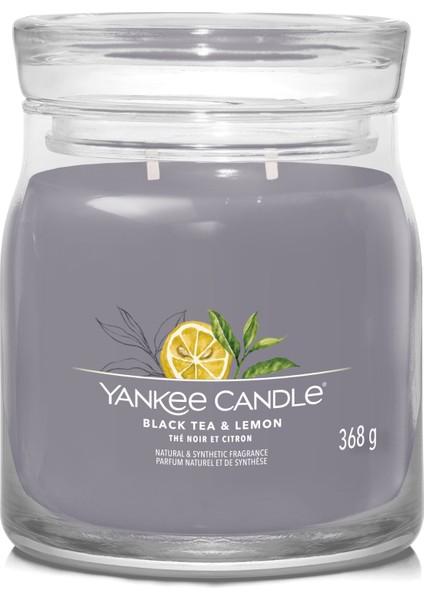 Yankee Candle Black Tea & Lemon Signature Orta Mum