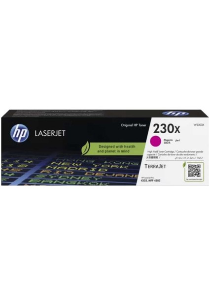 Hp 230X W2303X Kırmızı Orijinal Toner Yüksek Kapasiteli