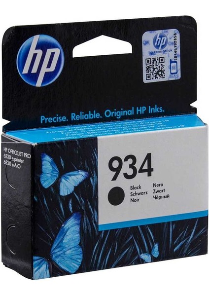 Hp 934-C2P19AE Siyah Orijinal Kartuş