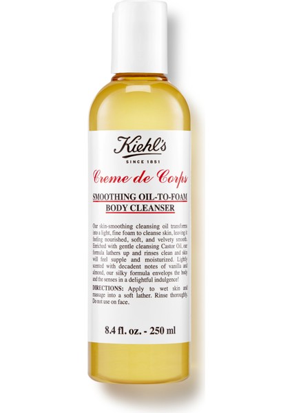 Creme De Corps Cildi Nazikçe Arındıran Vücut Temizleme Yağı 250 ml