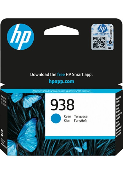 Hp 938 4S6X5PE Orijinal Mavi Kartuş