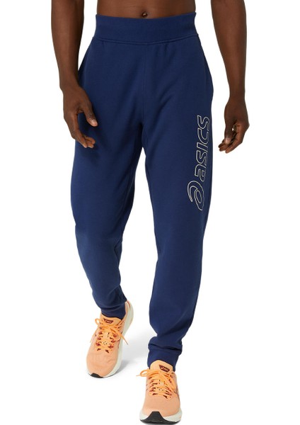 Asics Logo Sweatpant Erkek Açık Mavi Eşofman Altı 2031E189-404