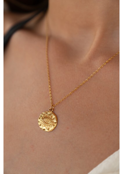 Çelik Gold Antik Evil Eye Kolye fiyatları